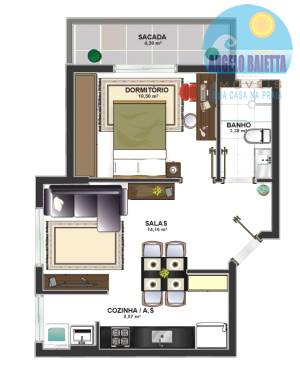 Apartamento para venda no bairro Centro em Peruíbe