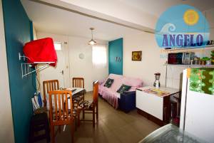 Apartamento com 1 dormitorio, frente mar em Peruíbe