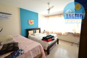 Apartamento com 1 dormitorio, frente mar em Peruíbe