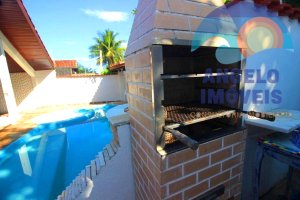 Casa lado praia com piscina, 4 dormitórios á venda no bairro Oásis em Peruíbe